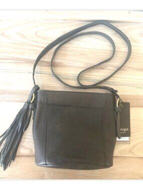 Margot New York Iris SM Bucket Bag Brown Leather Crossbody NWT (MSRP $125)